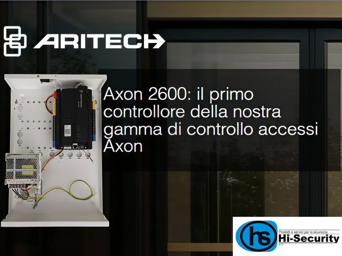 Controllo accessi Axon 2600: tutto il necessario in un unico apparato