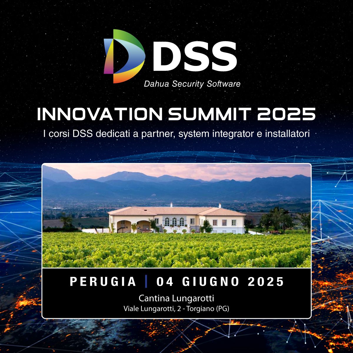 INVITO DSS DAHUA SECURITY SOFTWARE - 4 GIUGNO PERUGIA