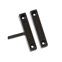 Contatto magnetico a giorno con cavo. GAP 15 mm. Colore marrone.
