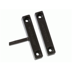 Contatto magnetico a giorno con cavo. GAP 15 mm. Colore marrone.
