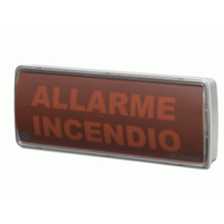 Pannello ottico acustico a led ad alta luminosità completo di buzzer. Protezione IP65