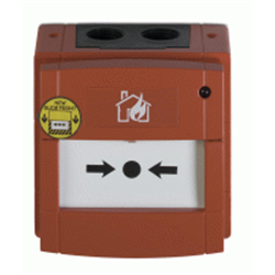 Avvisatore manuale indirizzato - IP67. Da esterno con scatola.
