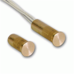 Contatto magnetico ad incasso ridotte dimensioni, in ottone mm 6