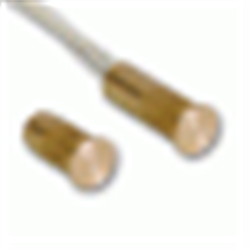 Contatto magnetico ad incasso ridotte dimensioni, in ottone mm 6