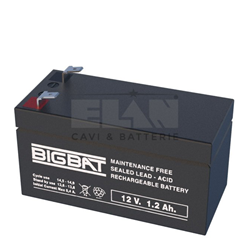Batteria 12V 1,2 Ah.