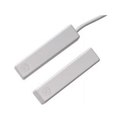 Contatto magnetico installazione a giorno, con cavo, alta sicurezza, resistenze di fine linea da 4k7 Ohm incorporate, certificato EN Grado 3 e VDS. Bianco
