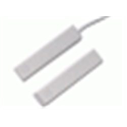 Contatto magnetico installazione a giorno, con cavo, alta sicurezza, resistenze di fine linea da 4k7 Ohm incorporate, certificato EN Grado 3 e VDS. Bianco
