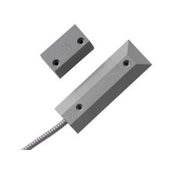 Contatto magnetico installazione a pavimento, con cavo, alta sicurezza, resistenze di fine linea da 4k7 Ohm incorporate, certificato EN Grado 3 e VDS. Grigio
