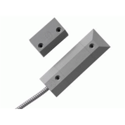 Contatto magnetico installazione a pavimento, con cavo, alta sicurezza, resistenze di fine linea da 4k7 Ohm incorporate, certificato EN Grado 3 e VDS. Grigio

