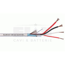 Cavo composto schermato. 2x0,50+2x0,22 Grado 2°. Fornito in matasse da 100m