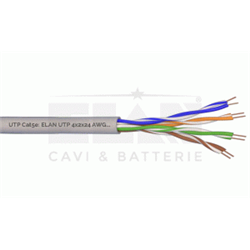 Cavo UTP CAT5e 4x2x24AWG.Fornito in bobina da 305m.Prezzo al metro