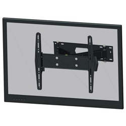 Staffa di fissaggio a parete per Monitor da 32" a 60", inclinabile e dotata di tre snodi.