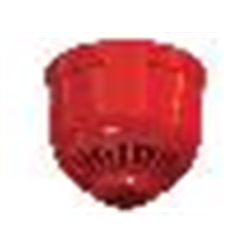 Sirena di allarme multitono da interno per montaggio a soffitto completa di lampeggiante. Protezione IP21. Colore rosso. CPR certified to EN54:3 and EN54:23