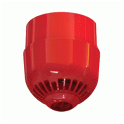 Sirena rossa 32 toni a soffitto flash rosso IP65 CPR certified to EN54:3 and EN54:23