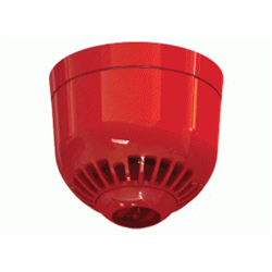 Avvisatore ottico/acustico IP21 autoalimentato dal loop.Colore rosso. Base bassa.Protezione IP21. CPR certified to EN54:3 and EN54:23