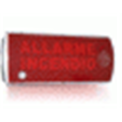 Pannello ottico acustico led ad alta luminosità completo di buzzer. Protezione IP42.EN54-3 EN54-23