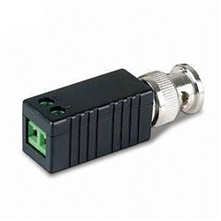 Mini ricetrasmettitore passivo monocanale con connettore BNC maschio + morsettiera CAT5 