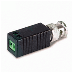 Mini ricetrasmettitore passivo monocanale con connettore BNC maschio + morsettiera CAT5 