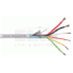 Cavo composto schermato. 2x0,50+6x0,22 Grado 2°.  Fornito in matasse da 100MT.