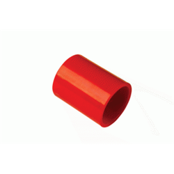 Fascetta di giunzione in ABS di colore rosso per tubazione diametro 27mm.
