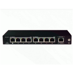 SWITCH ETHERNET MINI 8+1. 8 PORTE POE+ 120W 10/100M. 1 PORTE UPLINK