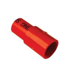 Adattatore di colore rosso Femmina 25mm/maschio 27mm