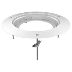 Adattatore per l'installlazione ad incasso delle Dome HD-TVI con ottica varifocale TruVision.