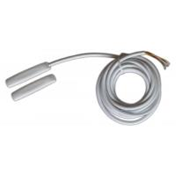 Contatto magnetico installazione a giorno, con cavo, alta sicurezza, certificato EN Grado 4. Bianco
