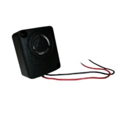 Sirena piezo Contenitore ABS, colore nero 12Vdc.