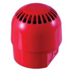 Avvisatore acustico serie 950, con isolatore incorporato multi tono autoalimentato dal loop. Protezione IP65. Colore rosso. EN54-3, EN54-17 CPD