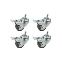 Set 4 ruote per mobili rack