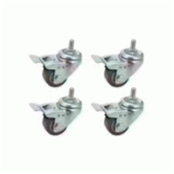 Set 4 ruote per mobili rack