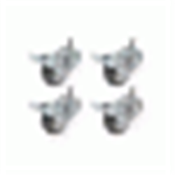 Set 4 ruote per mobili rack