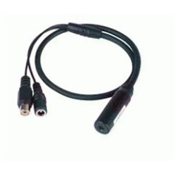 Capsula microfonica amplificata 65db, D.3mm con cavo lungo 45cm, 12VDC