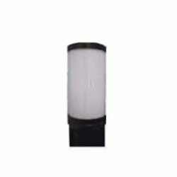 Corpo luce cilindrico altezza 25 cm colore bianco, attacco E27