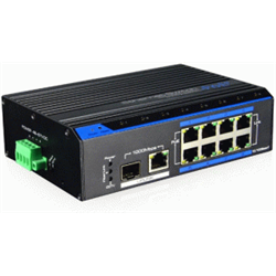 SWITCH ETHERNET INDUSTRIALE 8+2. 8 PORTE POE+ 120W (240W OPZ.) 10/100M. 1