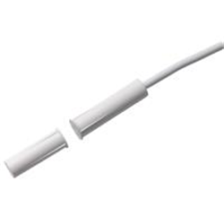 Contatto magnetico installazione ad incasso, con 6m di cavo, alta sicurezza, certificato EN Grado 3 e VDS. Bianco