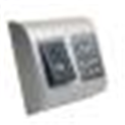 Lettore biometrico a strisciamento con tastiera. Stand alone. Installazione a vista. 100 impronte. Colore Argento