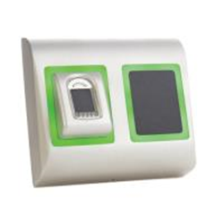 Lettore biometrico capacitivo con lettore di prossimità Mifare. Uscita Wiegand. Installazione a vista. 9500 impronte. Colore Argento