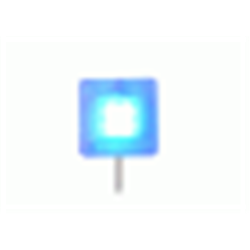 ripetitore ottico 12/24Vcc led grande potenza-fisso/lampegg. - IP65 -blu