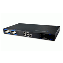 Switch PoE 16 Poe + Uplink: n.2 porte 10/100/1000 Ethernet + 2 SFP Gigabit