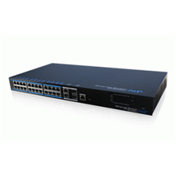 Switch PoE 24Poe 10/100 + Uplink: n.2 porte 10/100/1000M Ethernet + 2 SFP Gigabit.