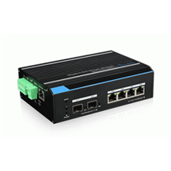 Switch PoE industriale 4+2 porte 10/100/1000MManaged layer 2