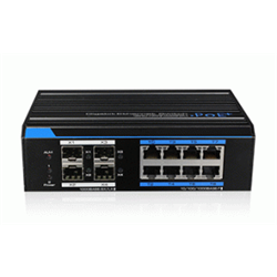 Switch industriale8 porte downlink Ethernet 10/100/1000M ;4 porte uplink SFP 1000Base‐XM Managed layer 2