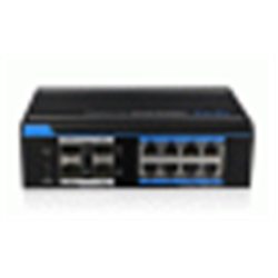 Switch industriale8 porte downlink Ethernet 10/100/1000M ;4 porte uplink SFP 1000Base‐XM Managed layer 2