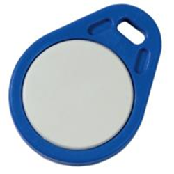 Tag di prossimità MIFARE DESFire EV2 (CSN e UTC). ABS. Blu. Confezione da 5 pezzi.