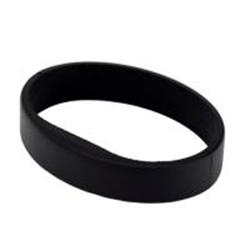 Bracciale di prossimità MIFARE DESFire EV2 (CSN e UTC). Silicone. Nero. Confezione da 5 pezzi.
