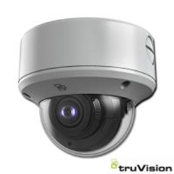 Telecamera TruVision Dome analogica HD-TVI, 8MPX, ottica motorizzata con focale 2.7-13.5mm, True D/N, WDR, 60m IR HD-TVI Output, Coax OSD Control, 12VDC/24AC, IP67