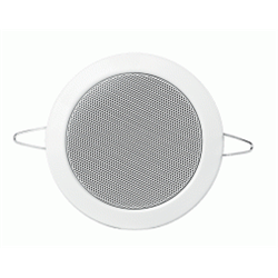Diffusore acustico da soffitto a plafone 6W 100V, diametro 10 cm (104mm), colore bianco. CPR