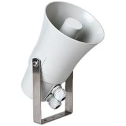 Diffusore a tromba 10W 100V, IP66, diametro 156mm, colore grigio chiaro. CPR